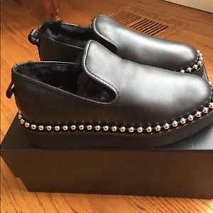 NIB Alexander Wang shearling lined loafer.